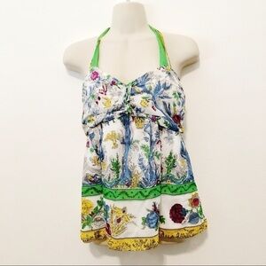 Anthropologie Odille Beervelde Floral Halter Top